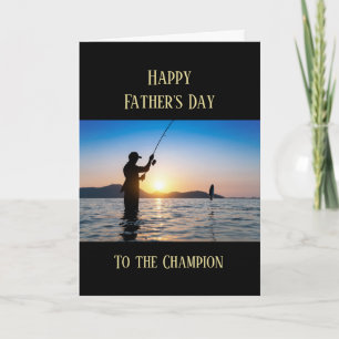Happy Father's Day Fishing Fisherman Fish Card