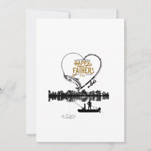 Happy Father's Day Fishing on Lake Invitation