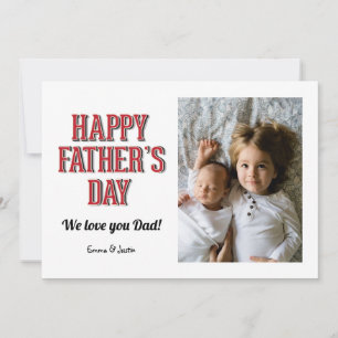 Happy Father's Day Flat Greeting Card
