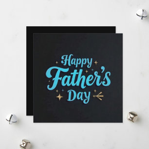 Happy Father's Day Flat Holiday Card