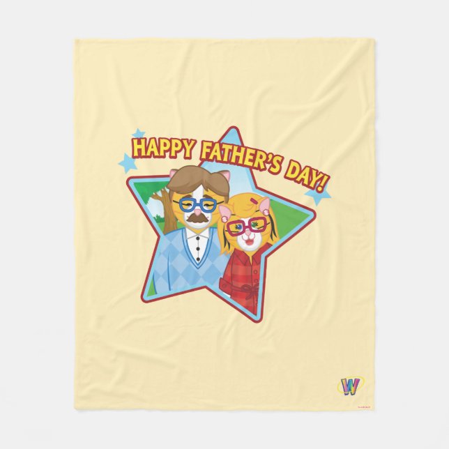 Happy Father's Day! Fleece Blanket (Front)