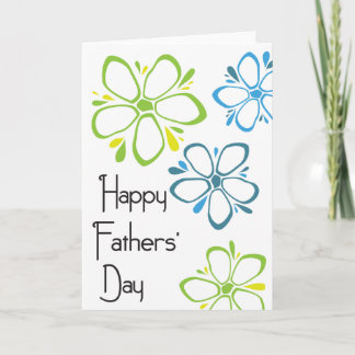 Happy Fathers' Day - Flowers Card