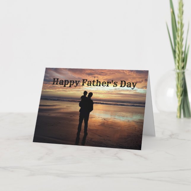 Happy Father's Day Folded Greeting Card (Front)