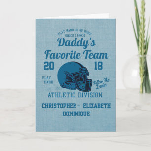 Happy Fathers Day Football Sports Team Card