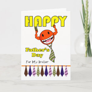 Happy Father's Day for Brother with Neckties Card