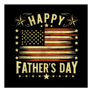 Happy Father's Day for Men, Women, Happy Fathers D Poster