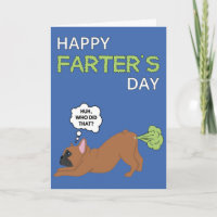 Happy Father's Day French Bulldog Farter Joke Card