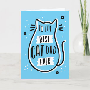 Happy Father's Day From Cat Card