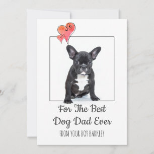 Happy Fathers Day From Dog Holiday Card