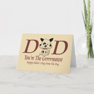 Happy Fathers Day From The Dog Card