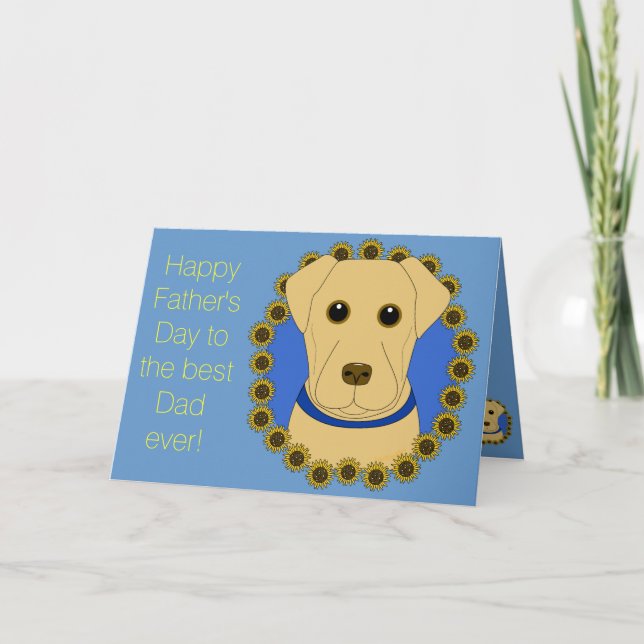 Happy Father's Day from The Fur Kid Labrador Card (Front)