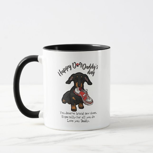Happy Father's Day from your Dachshund Dog Mug (Left)