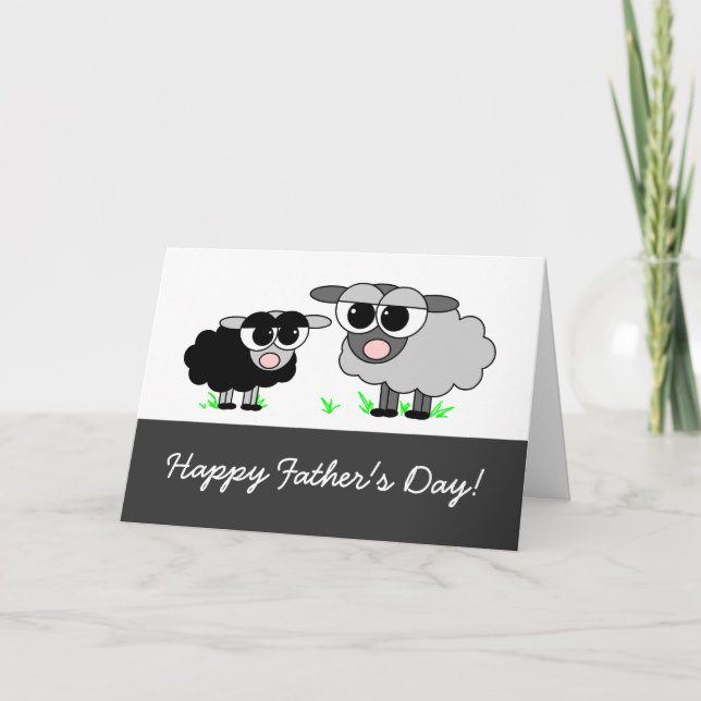 Happy Father's Day! From Your Little Black Sheep Card (Front)