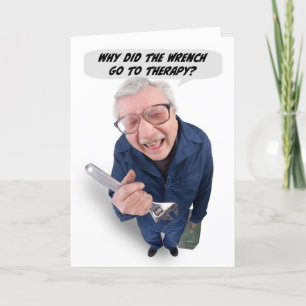 Happy Fathers Day Funny Guy Telling Dad Joke Humou Holiday Card
