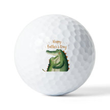 Happy Father's Day Gator Hug Golf Balls