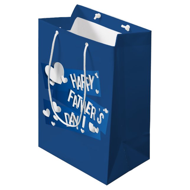 Happy Father's Day - Gift Bag Medium (Front Angled)