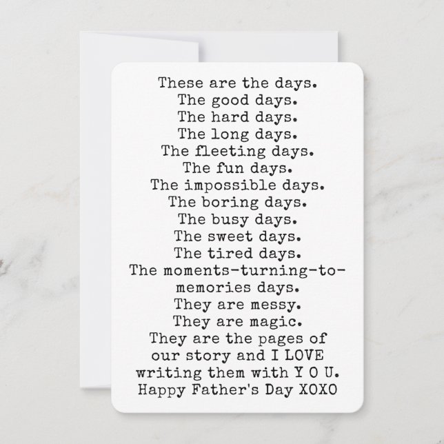 Happy Father's Day Gift Card (Front)