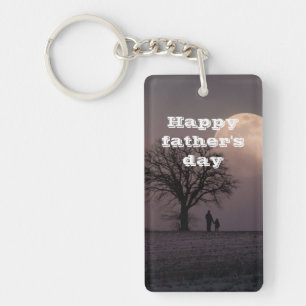 Happy father's day gift l Modern design Key Ring