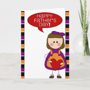 happy father's day (girl) card