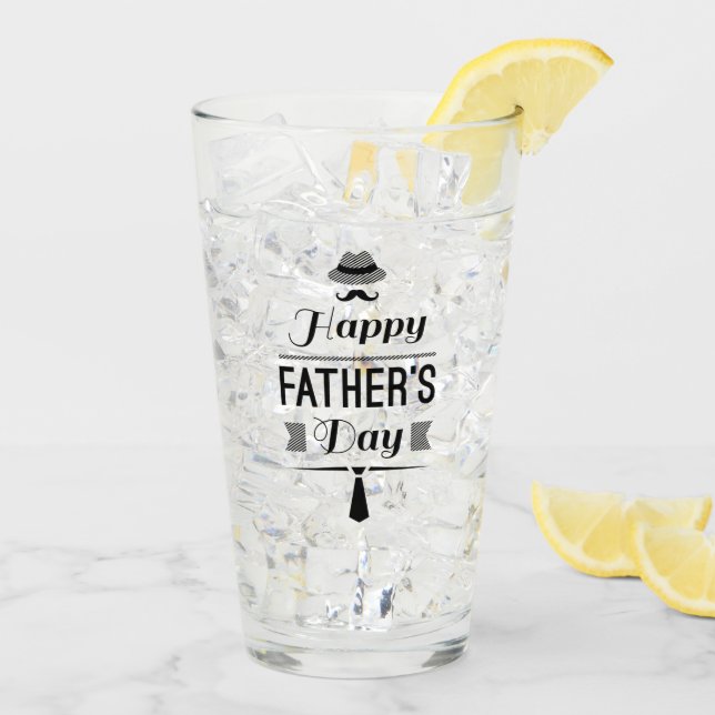 Happy Father's Day Glass (Back Ice)