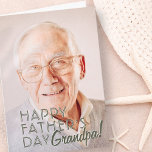 Happy Father's Day Grandpa! Modern Simple Greeting Card<br><div class="desc">This simple and modern design is composed of serif typography.  "Happy Father's Day,  Grandpa" in modern and simple typography. This is a perfect greeting card for your grandfather,  grandpa,  grampa,  grandad,  lolo on father's day.</div>