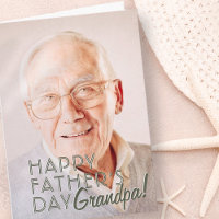 Happy Father's Day Grandpa! Modern Simple Greeting