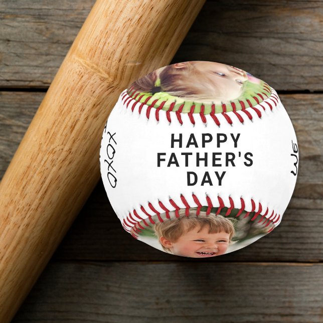 Happy Father's Day Grandpa Photo Baseball (Creator Uploaded)