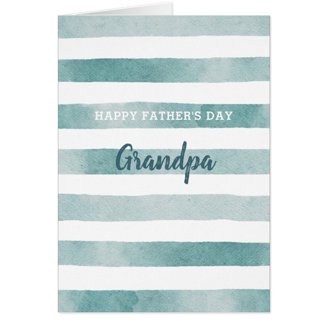 Happy fathers day Grandpa. Watercolor nautical (Front)