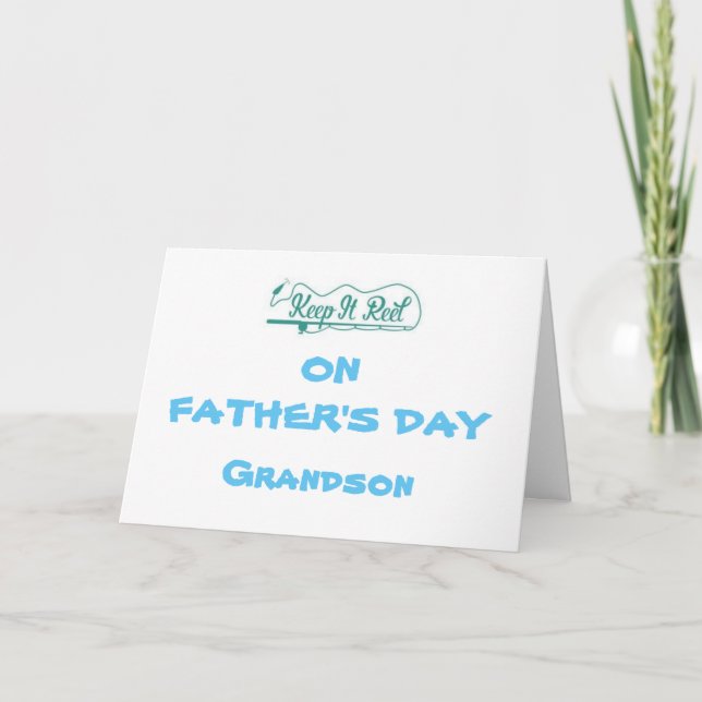 *HAPPY FATHER'S DAY* GRANDSON CARD (Front)