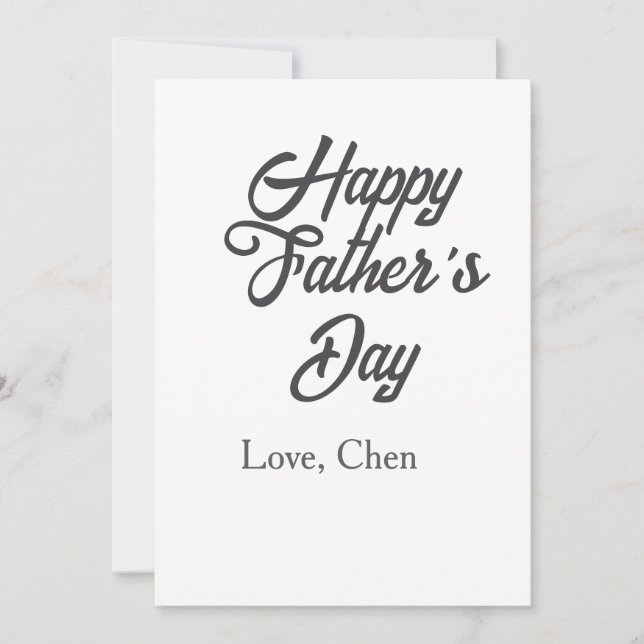 Happy father's day gray name love best Daddy ever  (Front)