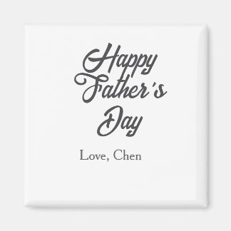 Happy father's day gray name love best Daddy ever  Magnet