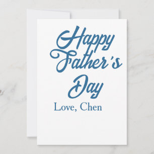 Happy father's day grey name love best Daddy ever  Invitation