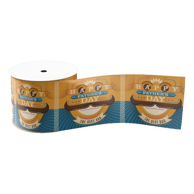 Happy Father's Day Grosgrain Ribbon (Spool)