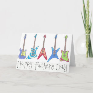 Happy Father's Day Guitar Card