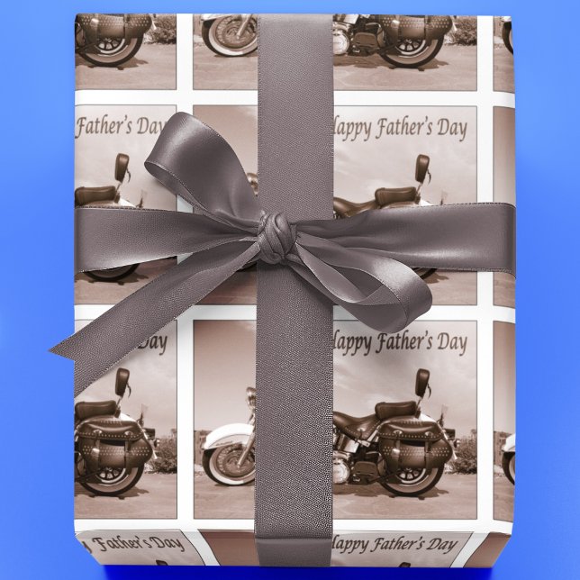 Happy Father's Day Harley Davidson  Wrapping Paper (Creator Uploaded)
