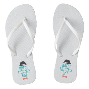 Happy Father's Day Hat & Bow Tie   Flip Flops