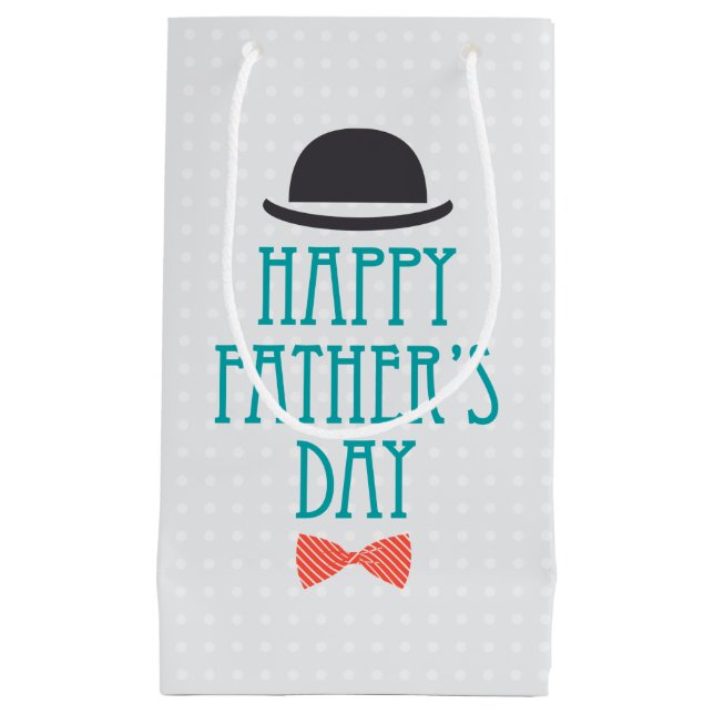 Happy Father's Day Hat & Bow Tie | Gift Bag (Front)