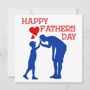 Happy Fathers Day High Five Love Hearts Card