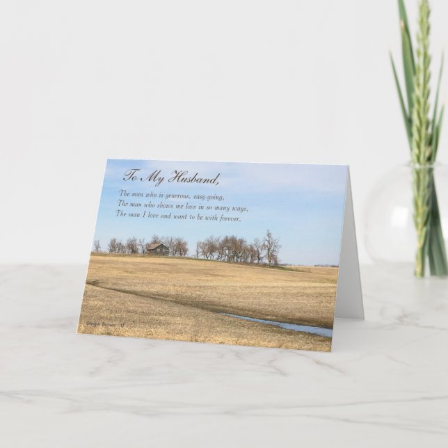 Happy Father's Day Husband, Old Prairie House #2H Card (Front)