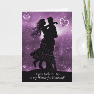 Happy Fathers Day Husband Romantic Couple  Card