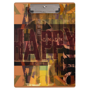 Happy Father's Day I love my Dad Clipboard 4
