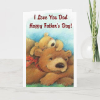 Happy Father's Day I Love You Card