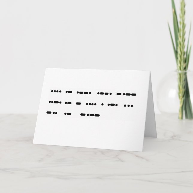 Happy Father's Day in Morse Code Card (Front)