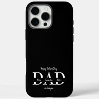 Happy Father's Day iPhone Case with Kids' Names