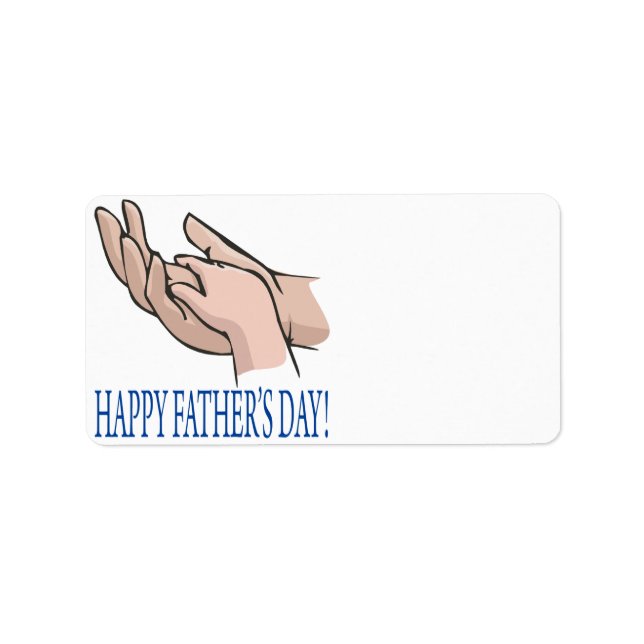 Happy Fathers Day Label (Front)