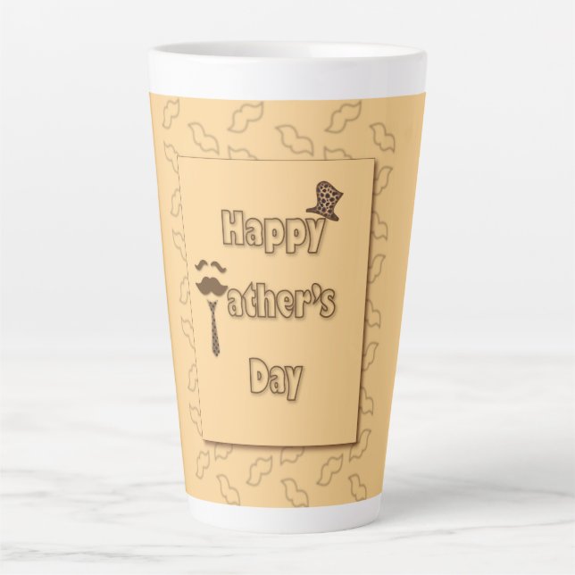 Happy Fathers Day Latte Mug (Front)
