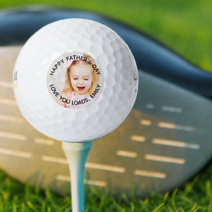 Happy Father's Day Love You   Personalised Photo Golf Balls