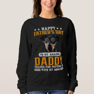 Happy Father's Day Manchester Terrier Dog Dad For Sweatshirt