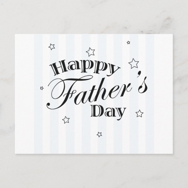Happy Father's Day Message Postcard (Front)