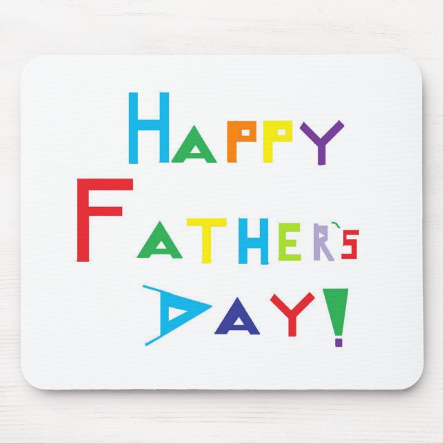 Happy Father's Day Mouse Pad (Front)